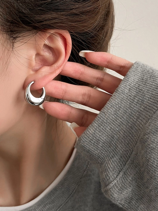 Серьги кольца, круглые, конго серебрянного, золотого, красных цветов