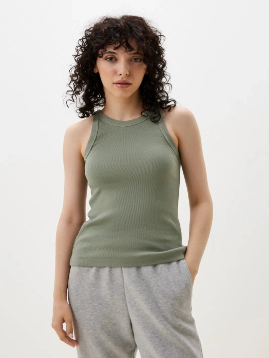 Ayollar uchun sport maykasi, asosiy, paxtali, katta burmali