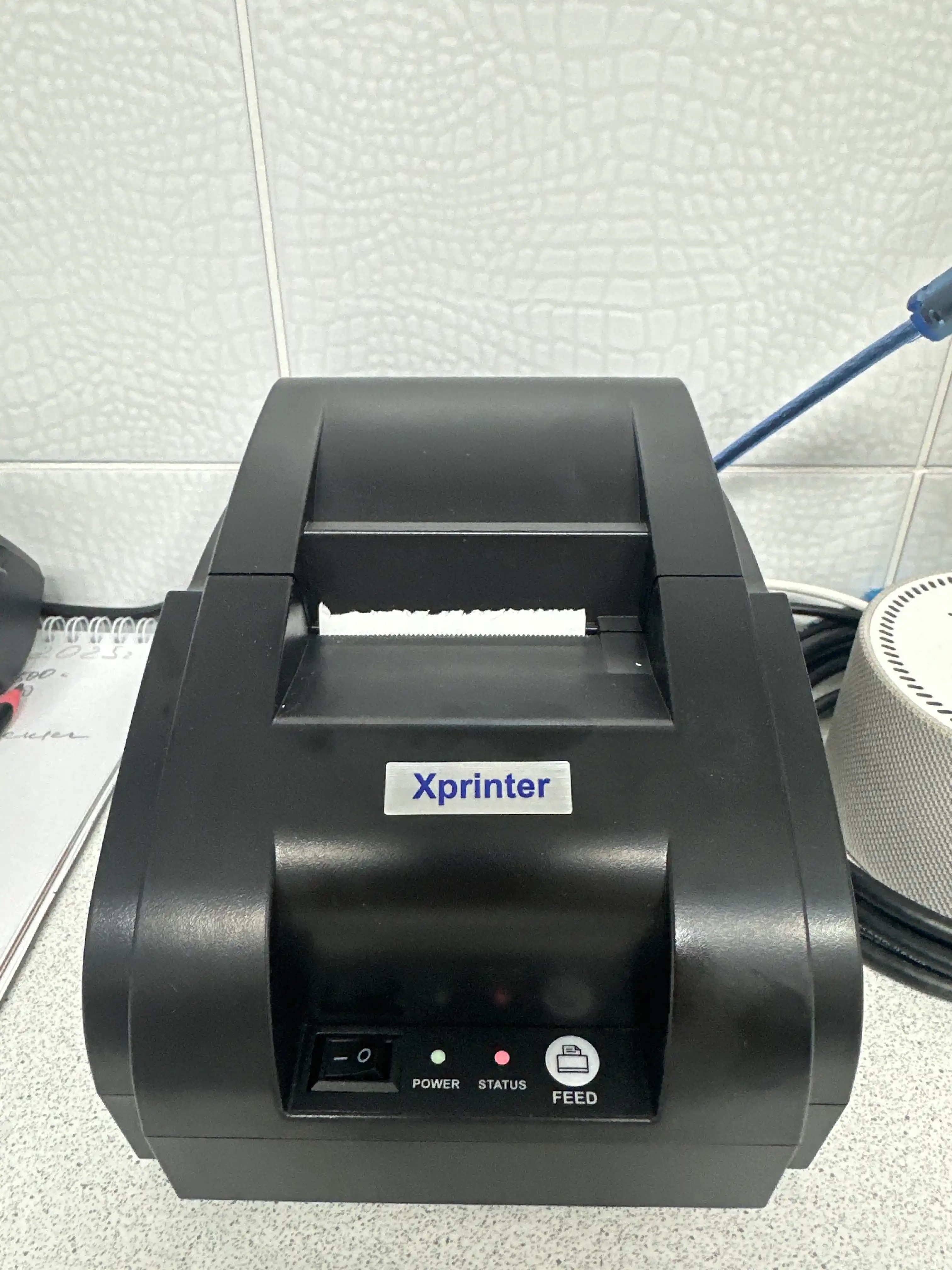 Чек термопринтер Xprinter XP-58IIL, Lan сетевой + USB, 58 мм