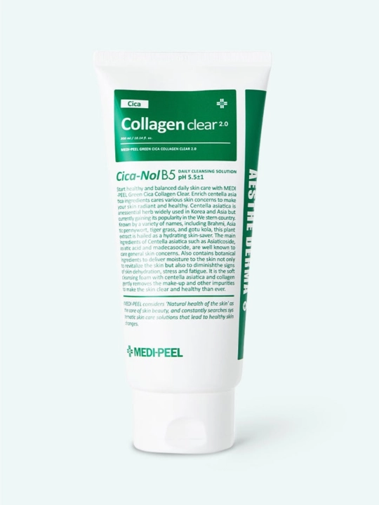 Yuvinish uchun ko'pik, MEDIPEEL+, Collagen cleanser 2.0 Cica, Vitamin, 300 ml