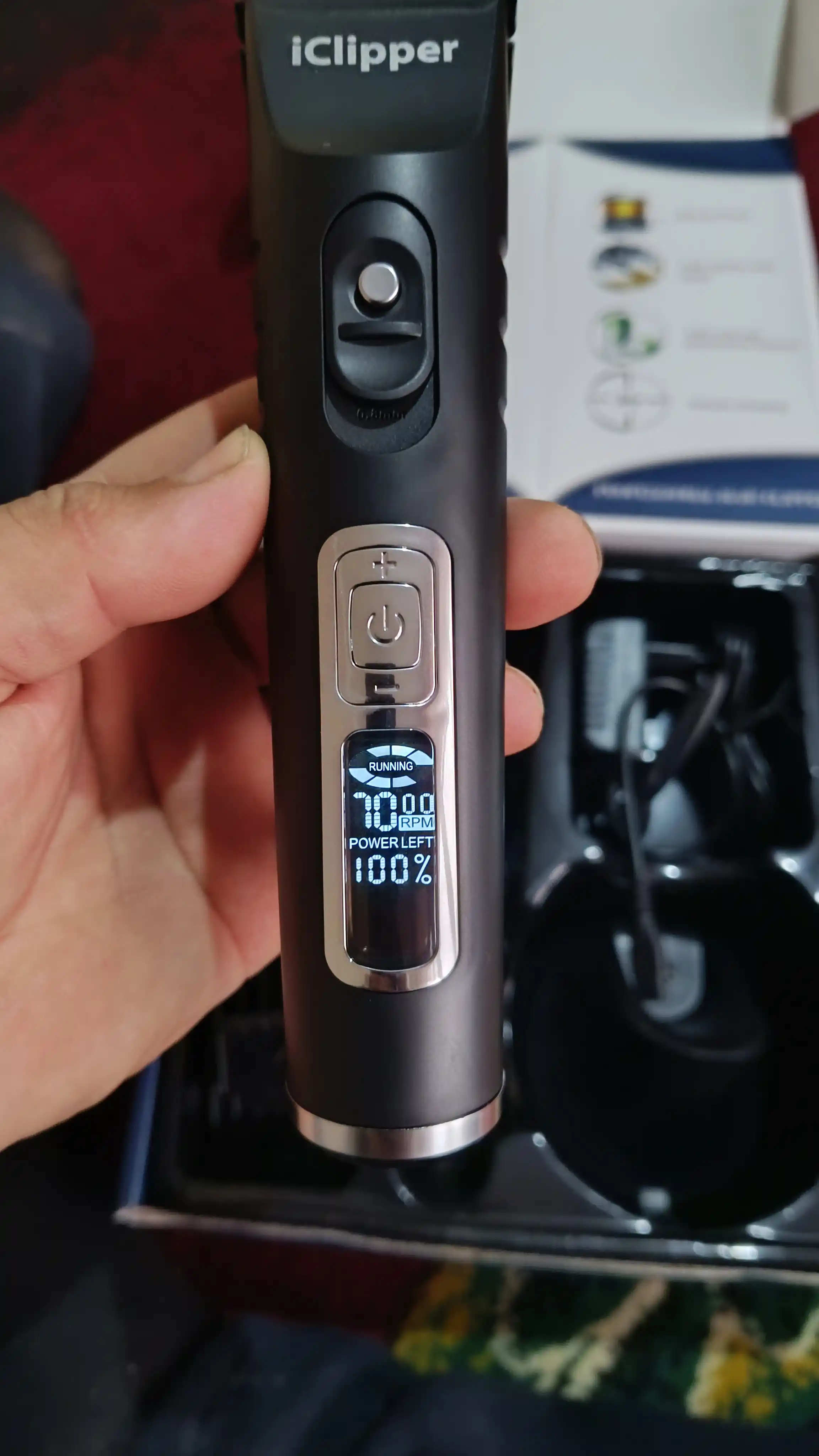 Professional simsiz soch va soqol olish mashinkasi "iClipper X-19 Professional"