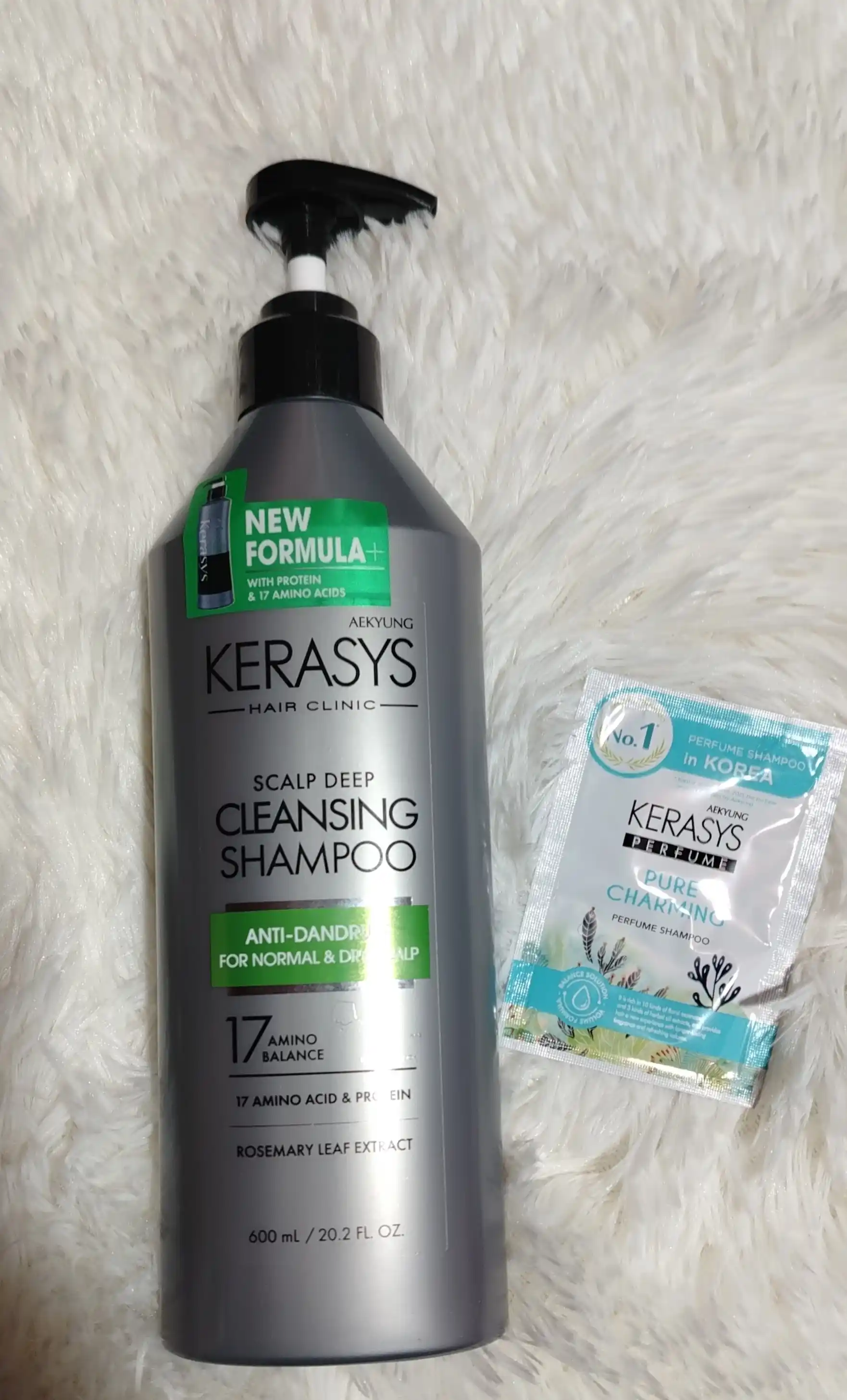 Шампунь, с кератином, для нормальных и сухих волос, против перхоти, KERASYS, Корея