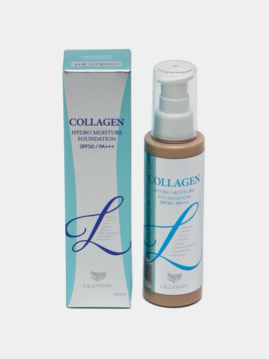 Tonal kremi Lillykay Collagen Hydro Moisture Foundation SPF50, PA +++, namlantiruvchi