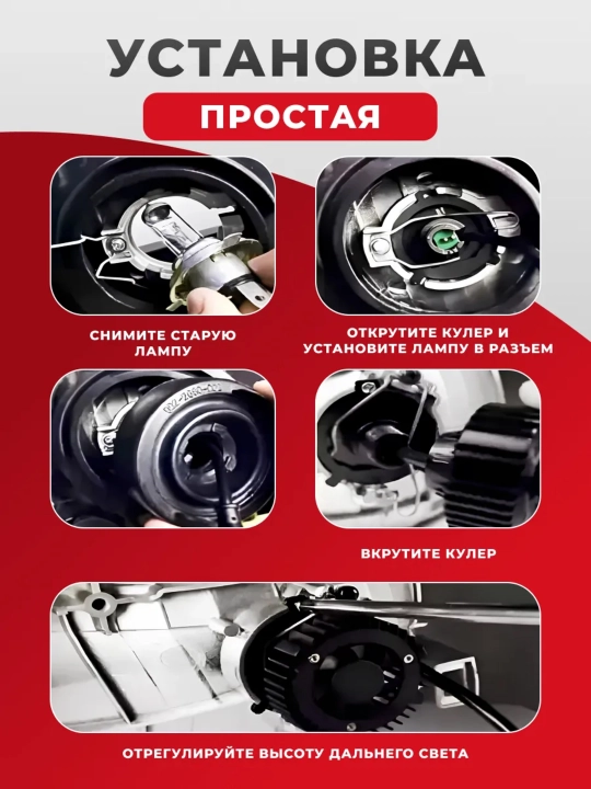 Y7D linzali H4 Mini Bi-LED avtomobil LED lampalari, Zimmer, Y7D, Y7 Max, Y7R