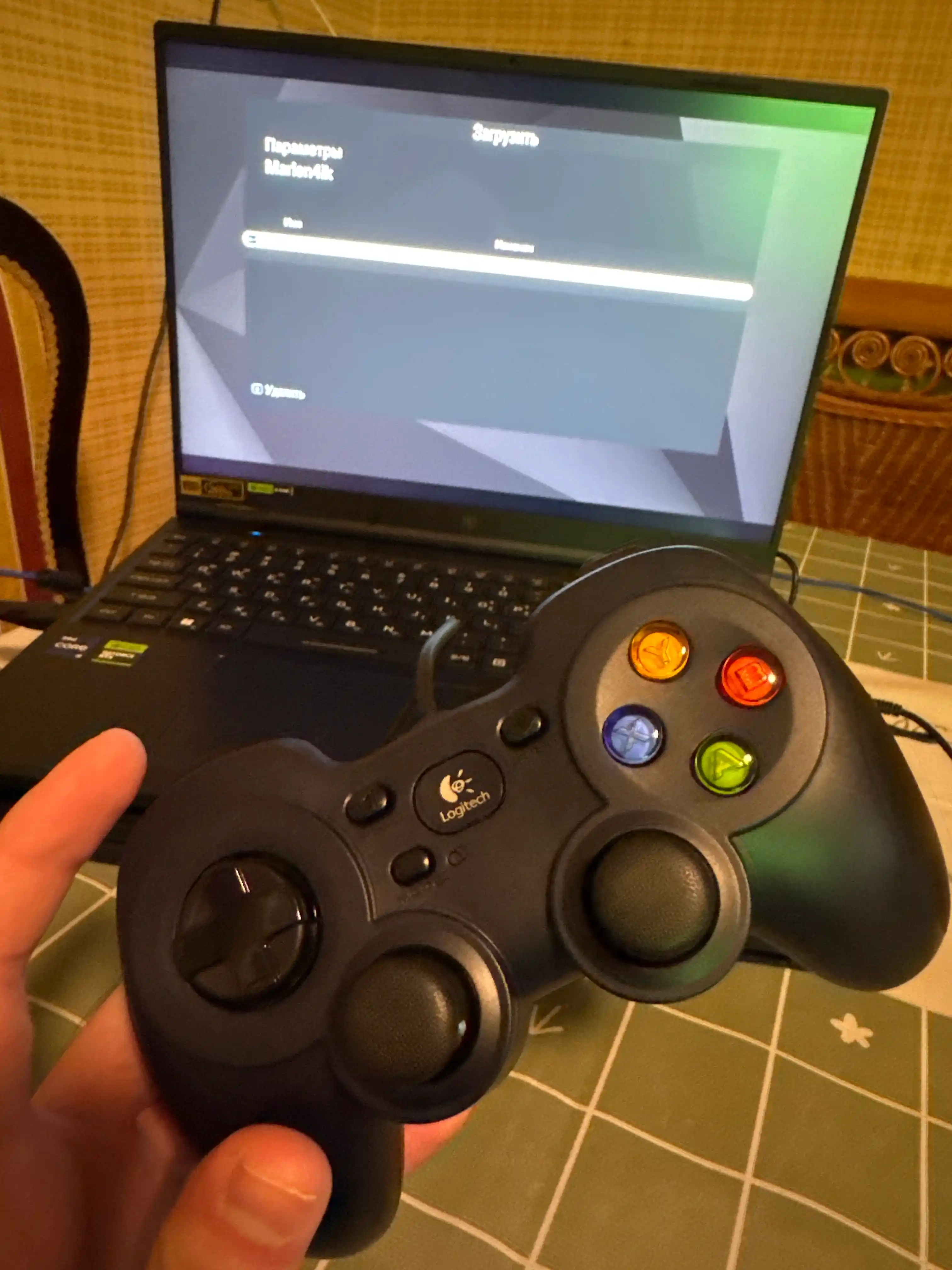 Logitech F310 simli geympad, joystick, kompyuter, noutbuk, Android TV