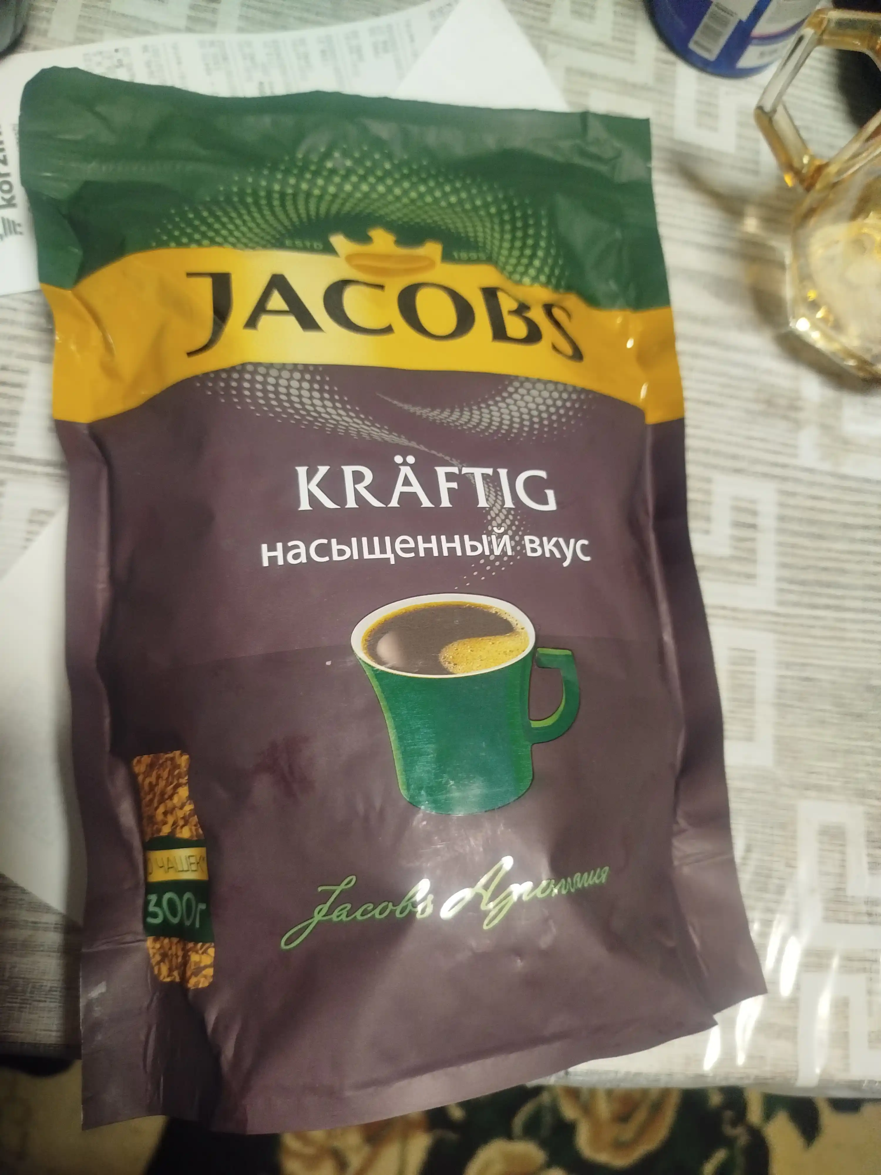 Кофе растворимый Jacobs Kraftig, 300 г