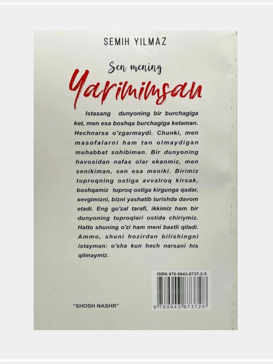 Сен менинг Яримимсан. Семих Йылмаз