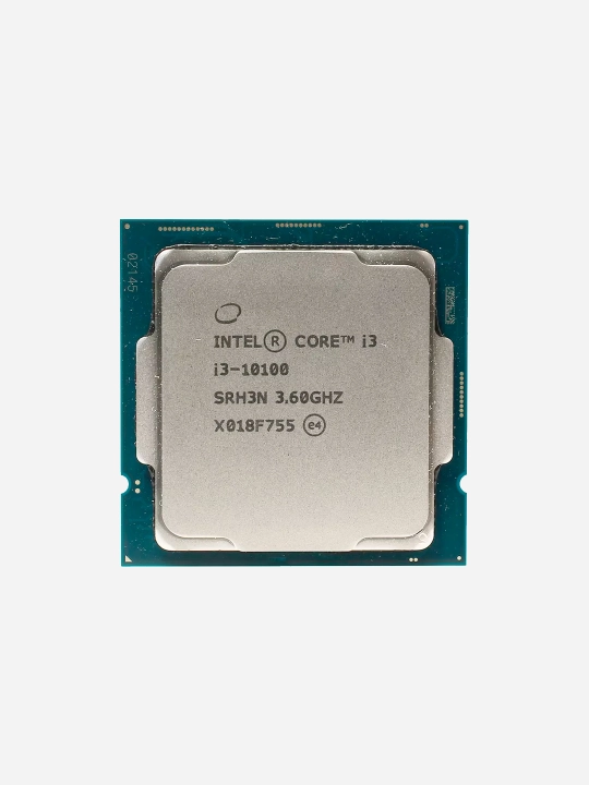 Процессор Intel Core i3, 10100, для офиса - 
