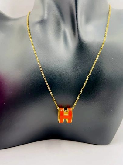 Hermes H emal цепочка — GIFTSSS-HERMES1-ОРАНЖ