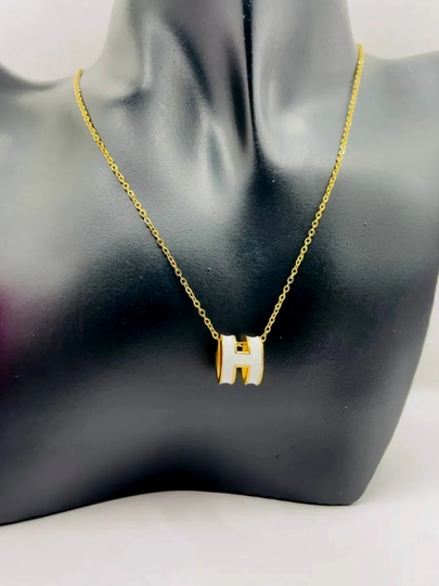 Hermes H emal цепочка — GIFTSSS-HERMES1-БЕЛЫЙ