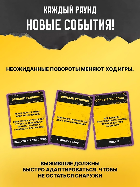 Настольная игра "Бункер" — для вечеринки и компании до 16 человек, игра для взрослых