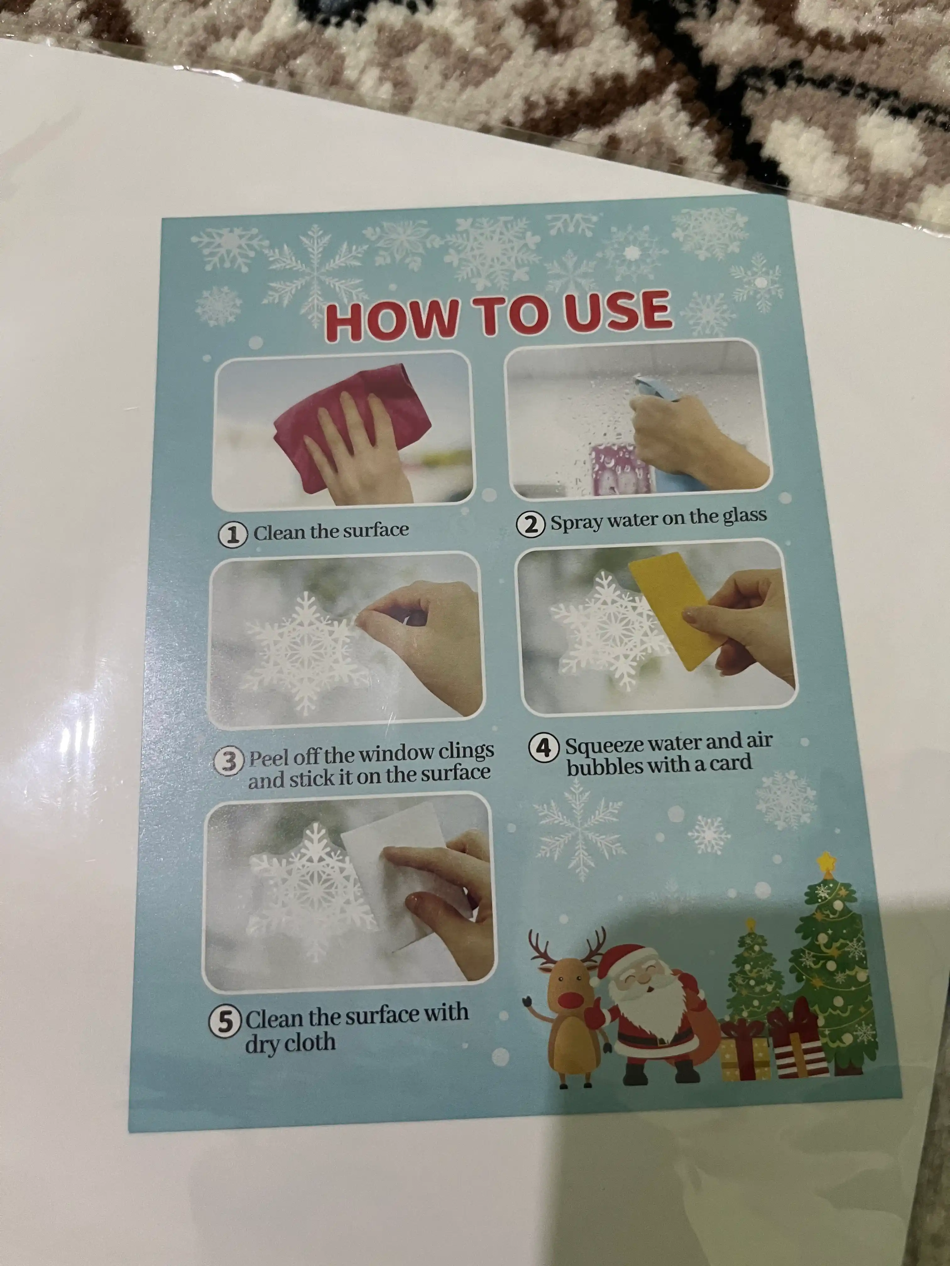 Oyna yangi yil stikerlari, ikki tomonlama, 9 qismdan iborat to'plam