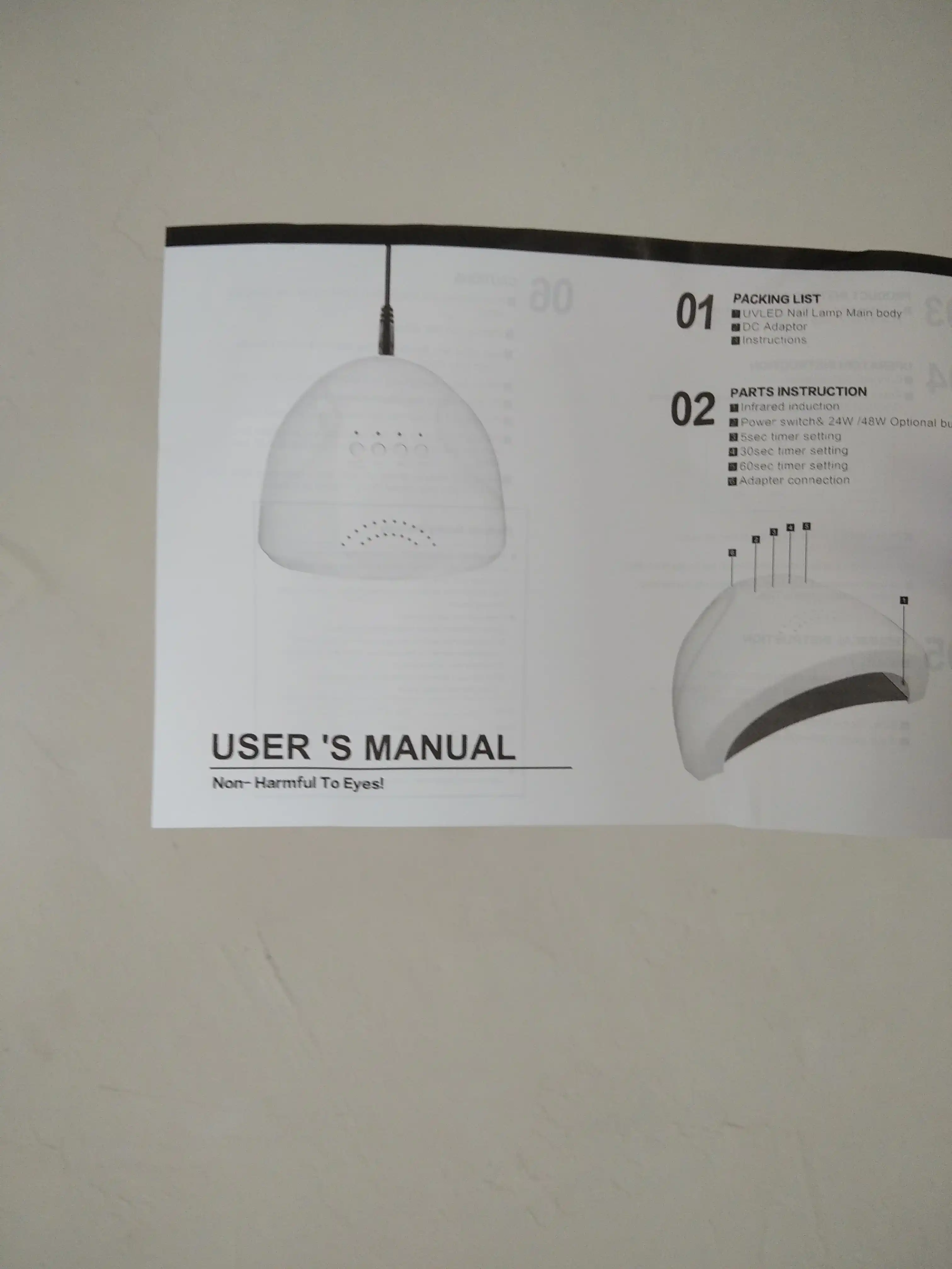 Лампа Sun One для маникюра и педикюра, UV-LED