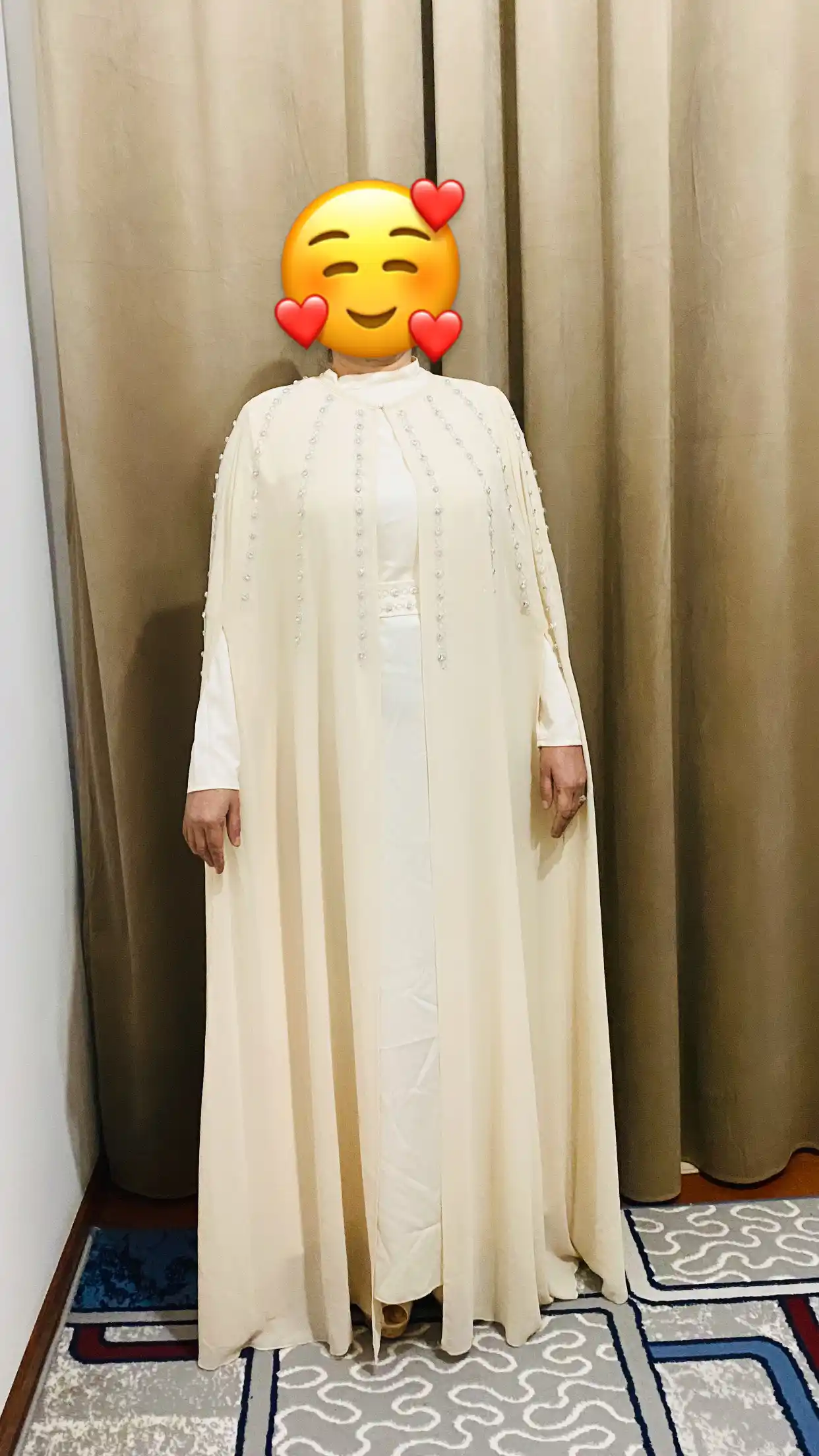 Abaya ikki qismli kechki libos, oversayz