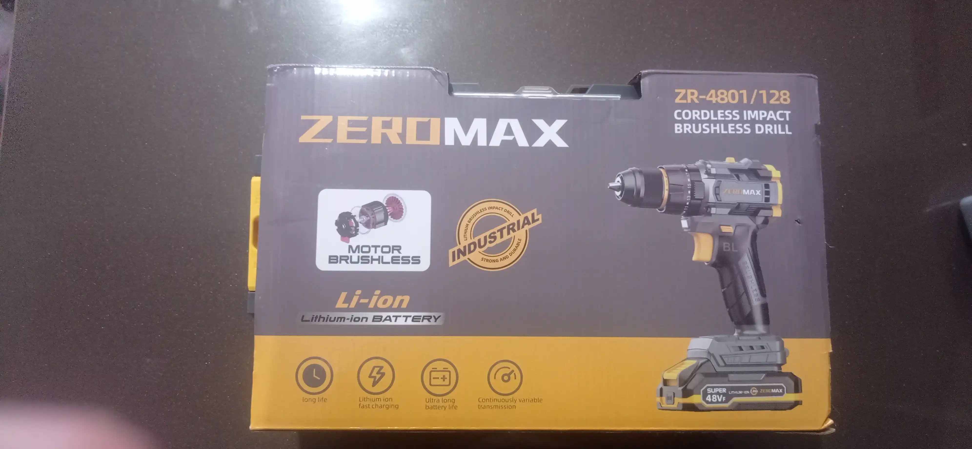 Simsiz shurup buragich ZEROMAX Professional X-Lock buragichi,48V,10 mm,akkumulyatorli