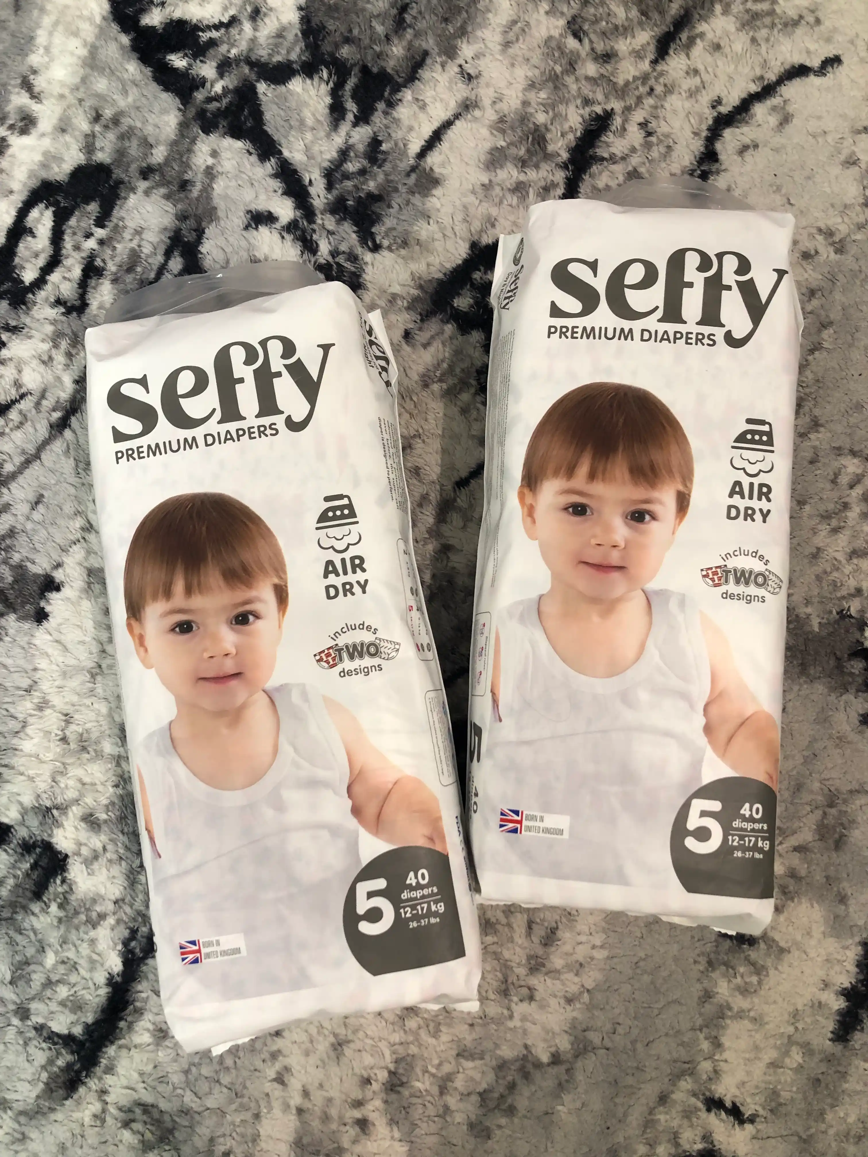 Подгузники для детей Seffy, размер 5, 12-17кг, 40 шт