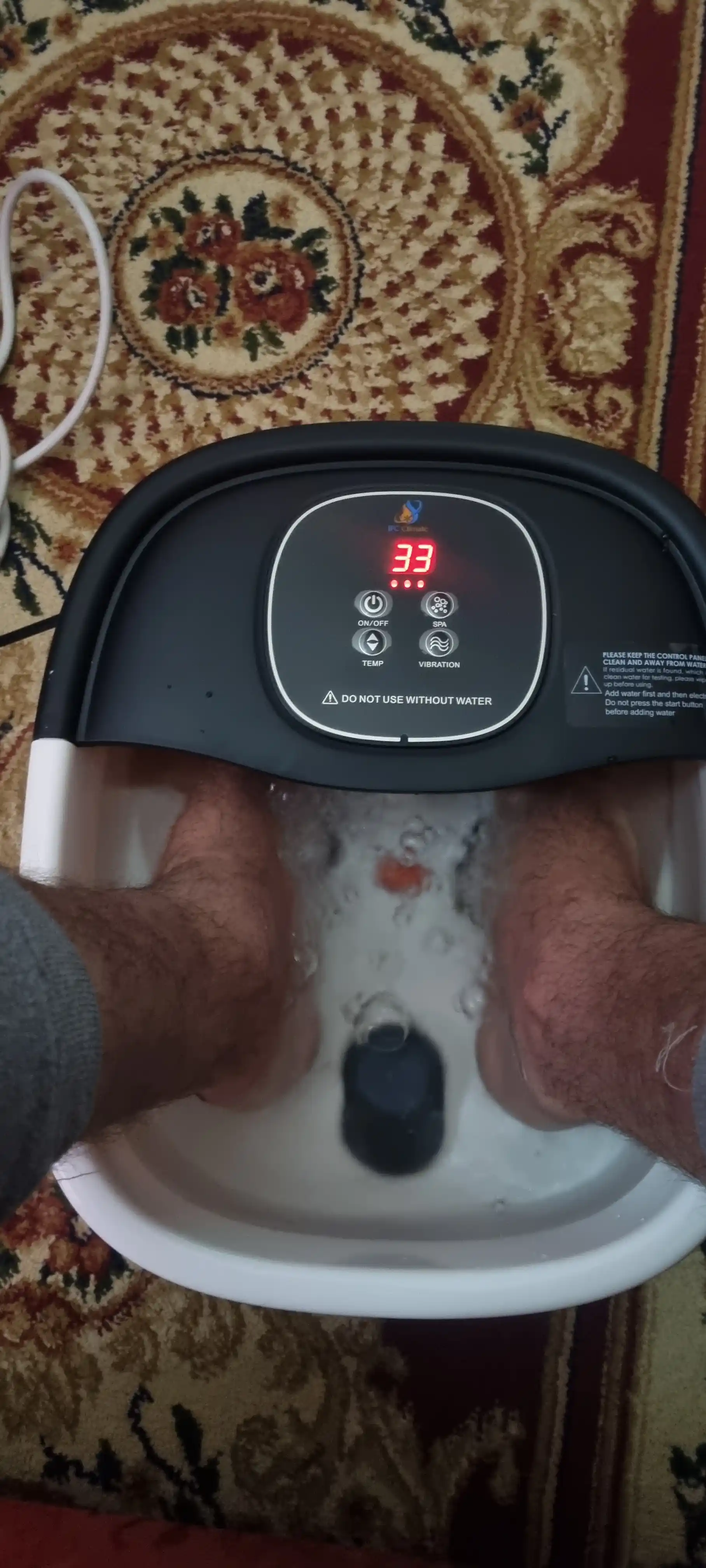 IFC isitish, tebranish, roliklar va pemzali oyoq gidromassaji, uy SPA