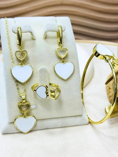Комплект украшений, серьги, кольцо, браслет, цепочка, Messika Bvlgari, Vancleef — CARTEIR-XTOY-КОРАЛЛ-XTOY8