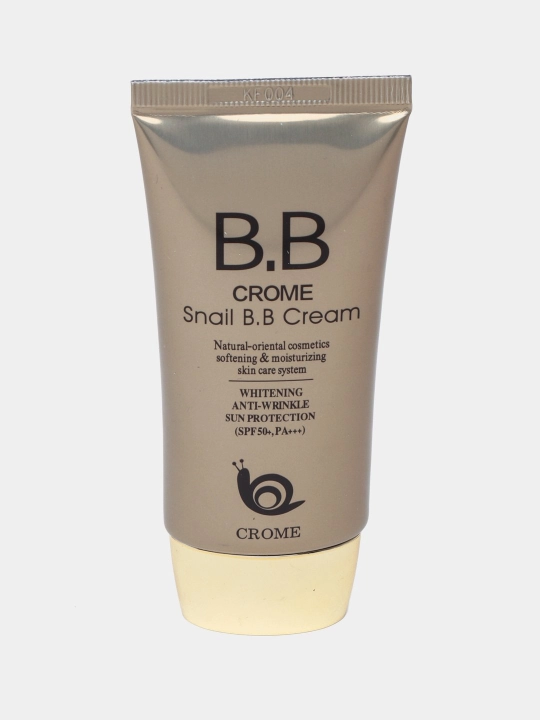 Ko'p funktsiyali tonal ВВ kremi Bergamo Crome Snail SPF 50+, oqartiruvchi, 50 ml