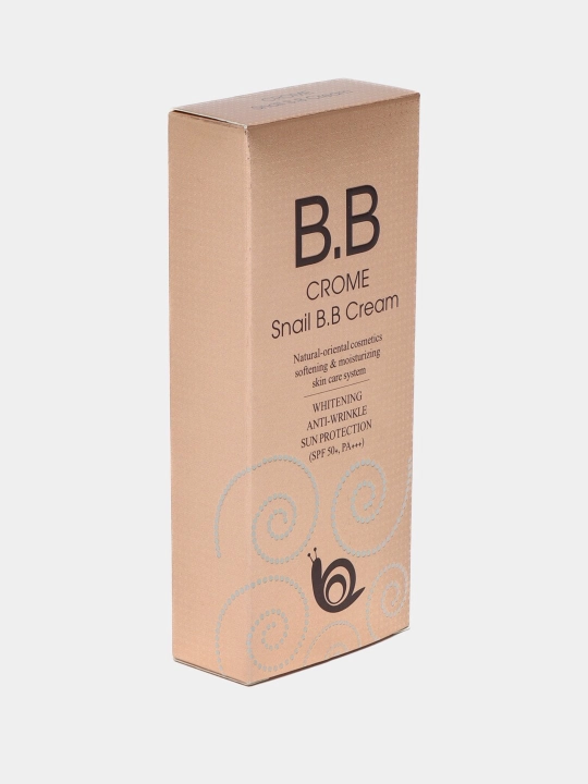 Ko'p funktsiyali tonal ВВ kremi Bergamo Crome Snail SPF 50+, oqartiruvchi, 50 ml