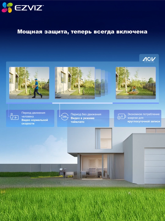 Камера Ezviz с аккумулятором, 4G сим картой CS-CB2 мини камера,камера видеонаблюдения