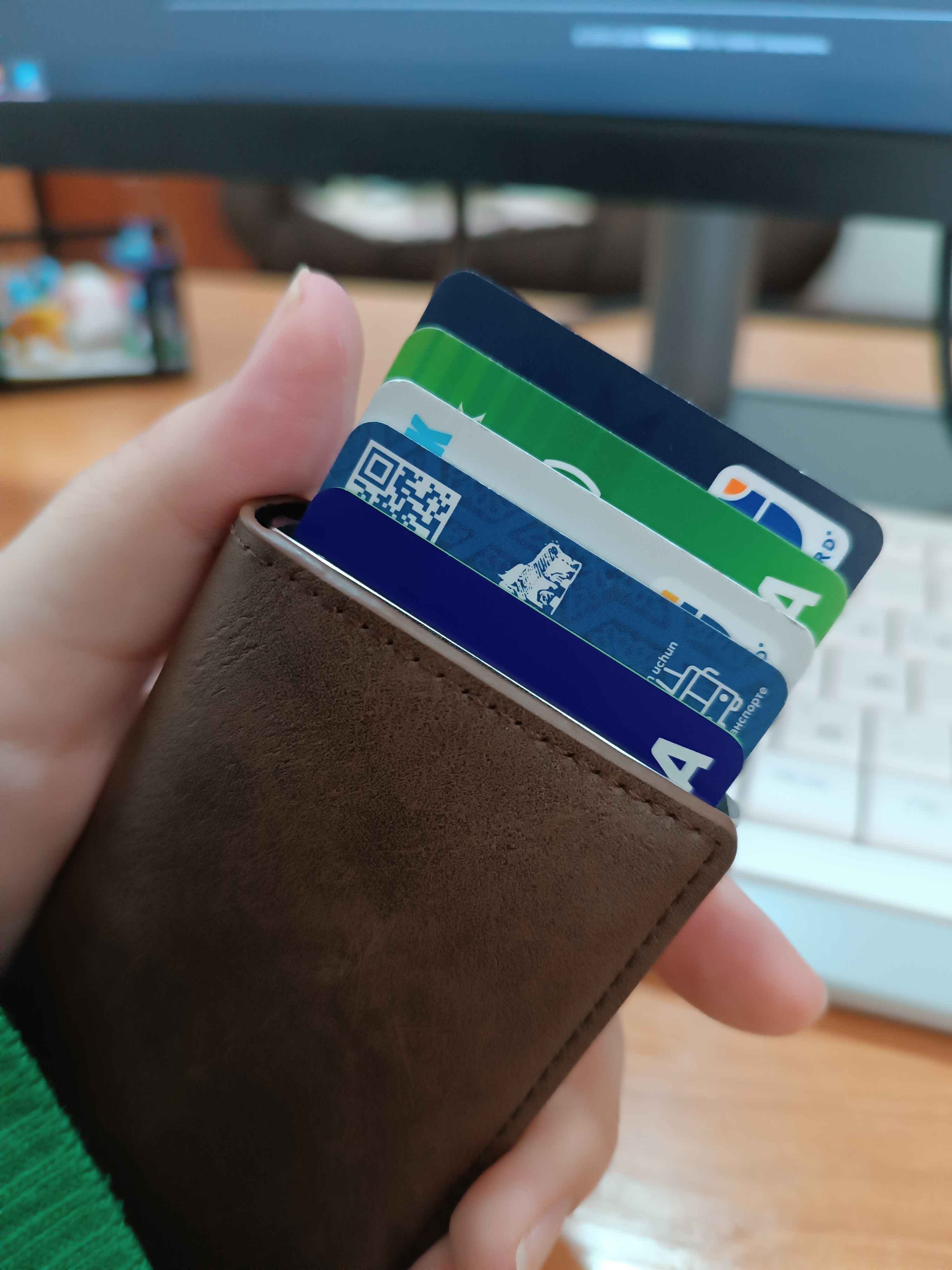 Kartxolder hamyon pul, bank kartasi, passport uchun