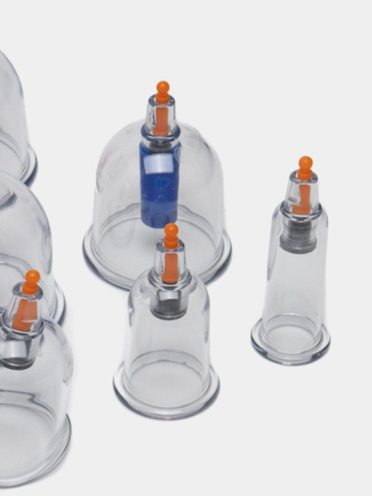 Vakum massaj Hijama, qattiq plastik, bonkalar, 12 dona