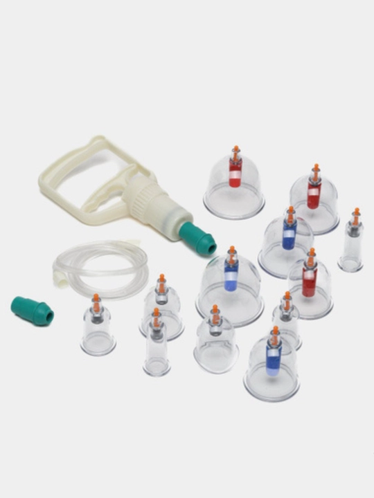 Vakum massaj Hijama, qattiq plastik, bonkalar, 12 dona