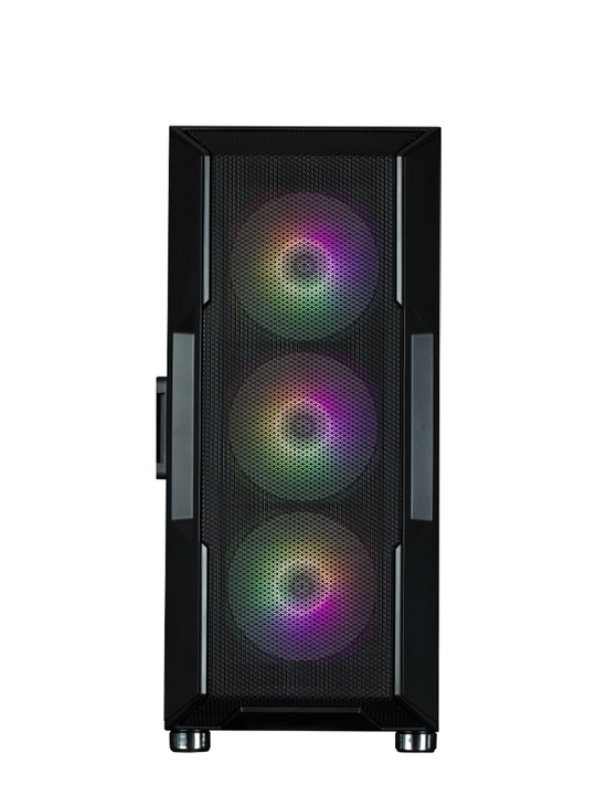 Компьютерный корпус Zalman I3NEOARGB, без БП, 4 кулера в комплекте, стекло, ARGB подсветка
