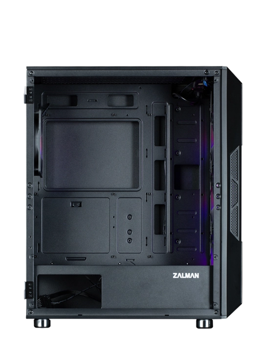 Компьютерный корпус Zalman I3NEOARGB, без БП, 4 кулера в комплекте, стекло, ARGB подсветка