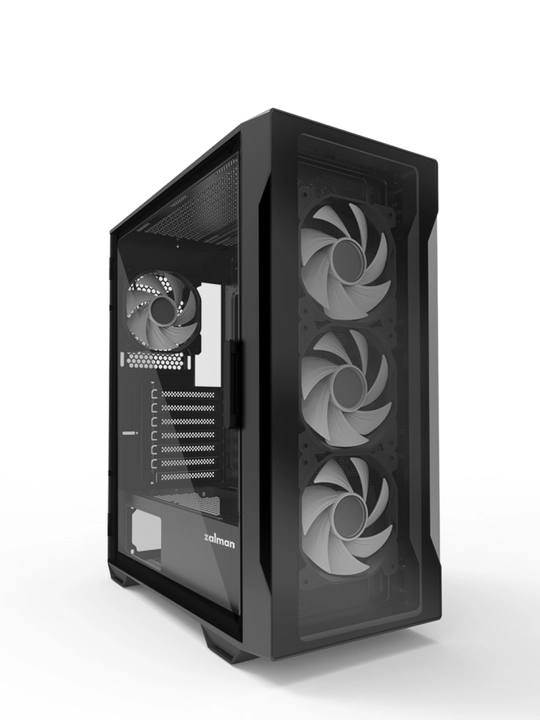 Компьютерный корпус Zalman I3NEOTG, без БП, 4 кулера в комплекте, стекло, ARGB подсветка