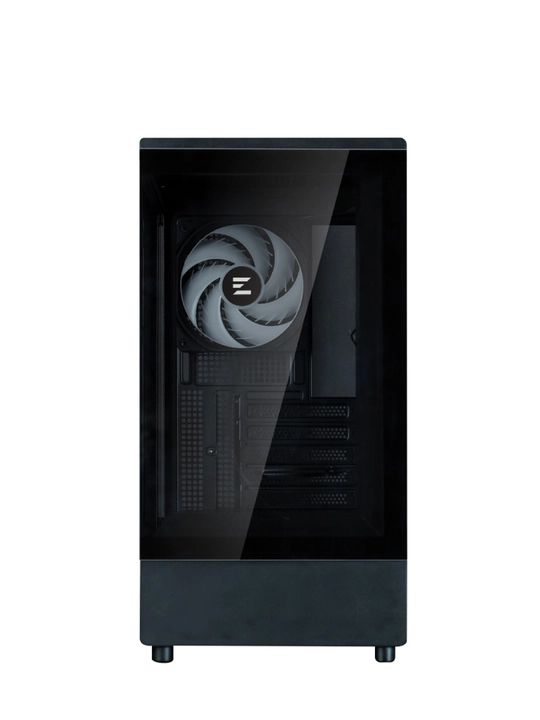 Компьютерный корпус Zalman P10, 1 кулер в комплекте, полностью стеклянный, ARGB подсветка