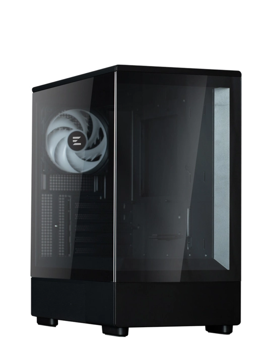 Компьютерный корпус Zalman P10, 1 кулер в комплекте, полностью стеклянный, ARGB подсветка