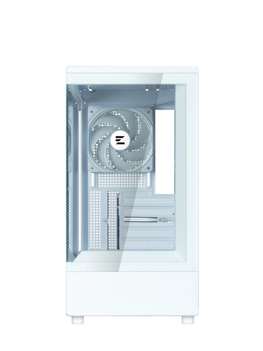 Компьютерный корпус Zalman P10, 1 кулер в комплекте, полностью стеклянный, ARGB подсветка