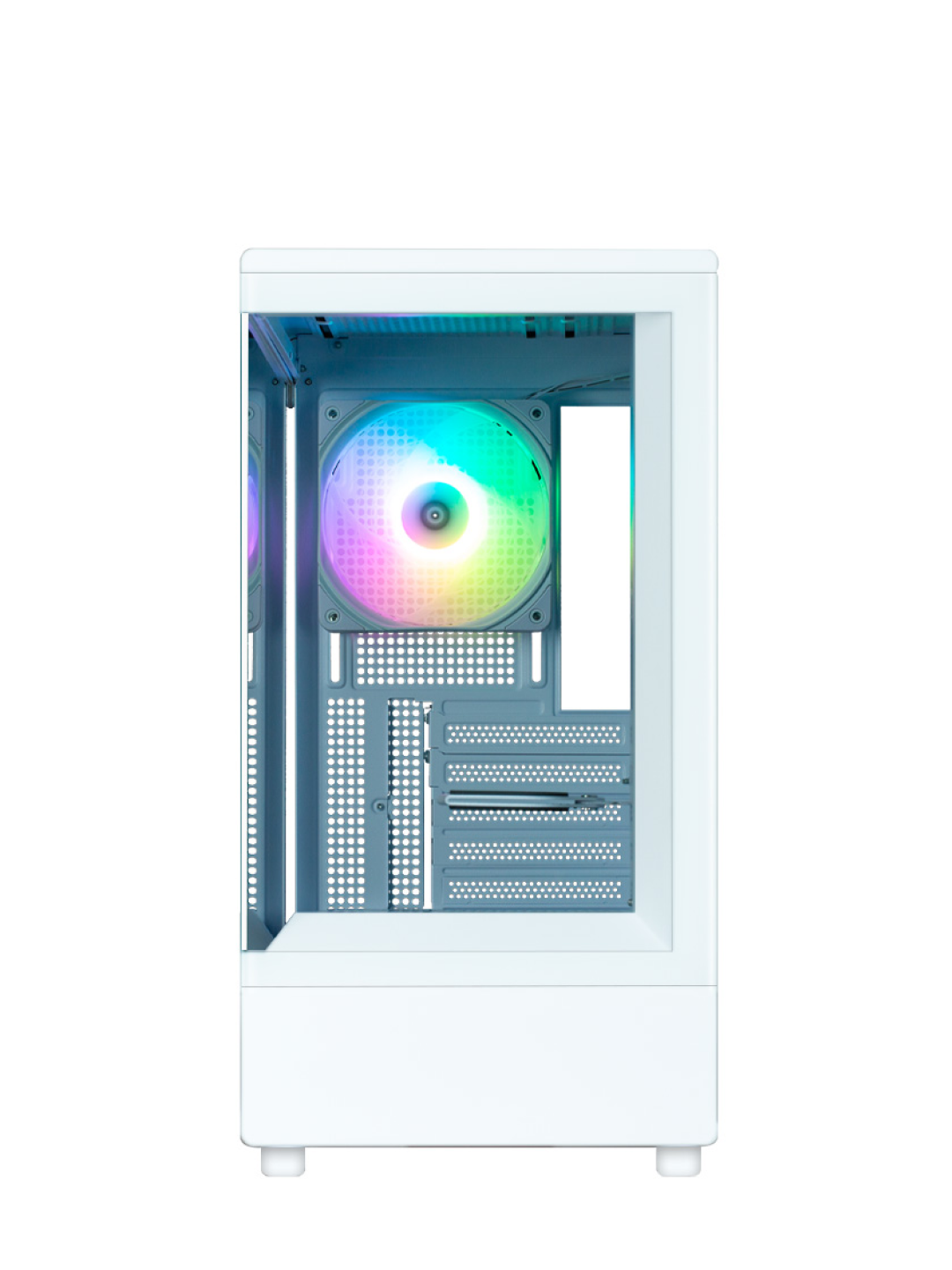 Компьютерный корпус Zalman P10, 1 кулер в комплекте, полностью стеклянный, ARGB подсветка