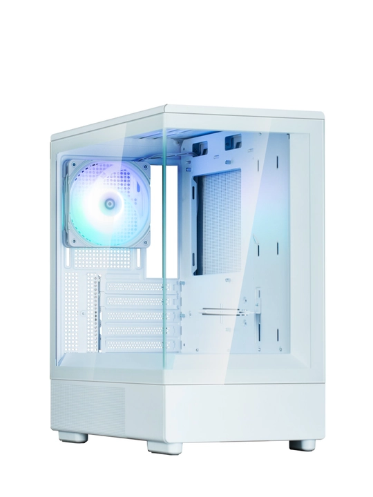 Компьютерный корпус Zalman P10, 1 кулер в комплекте, полностью стеклянный, ARGB подсветка