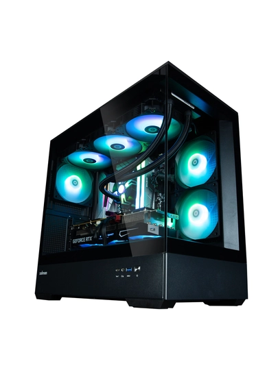 Zalman P30 BLACK V2 korpusi, 3 ventilyator, oyinlar uchun Micro-ATX toplami 