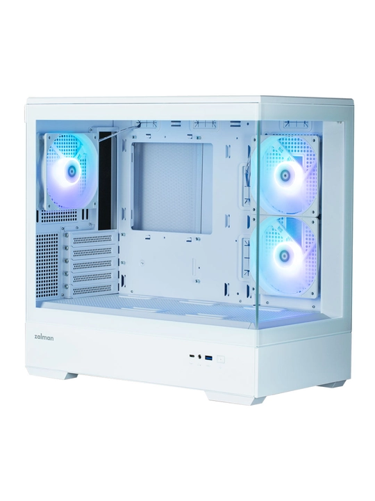 Zalman P30 BLACK V2 korpusi, 3 ventilyator, oyinlar uchun Micro-ATX toplami 