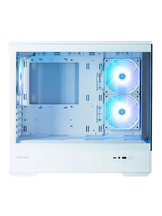 Zalman P30 BLACK V2 korpusi, 3 ventilyator, oyinlar uchun Micro-ATX toplami 