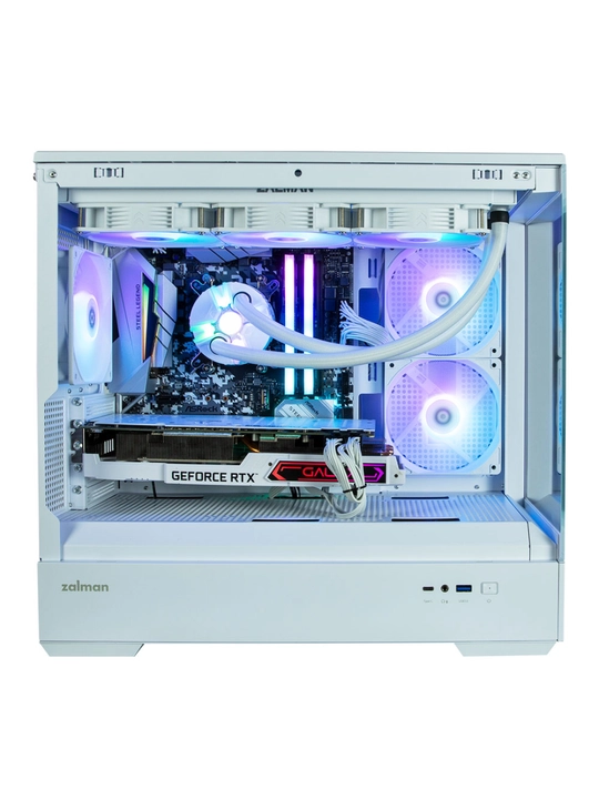 Zalman P30 BLACK V2 korpusi, 3 ventilyator, oyinlar uchun Micro-ATX toplami 
