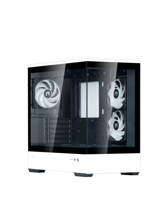 Zalman P30 BW kompyuter korpusi, komplektdagi 3 ta kulera, shisha, ARGB yoruglik