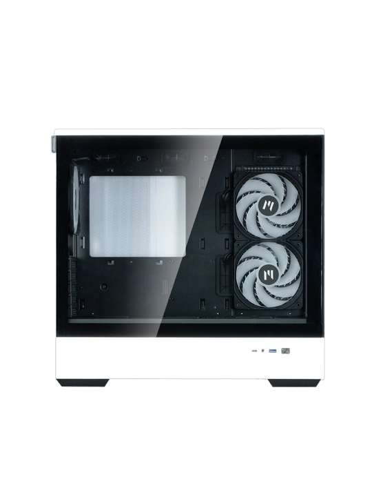 Zalman P30 BW kompyuter korpusi, komplektdagi 3 ta kulera, shisha, ARGB yoruglik