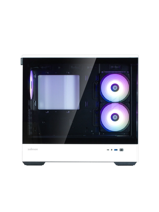 Zalman P30 BW kompyuter korpusi, komplektdagi 3 ta kulera, shisha, ARGB yoruglik