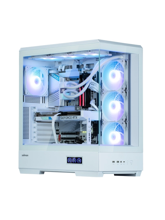 Zalman P50 DS kompyuter korpusi, to‘plamda 4 ta sovutgich, shisha, ARGB yoritgichi
