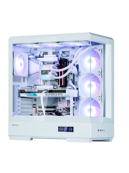 Zalman P50 DS kompyuter korpusi, to‘plamda 4 ta sovutgich, shisha, ARGB yoritgichi