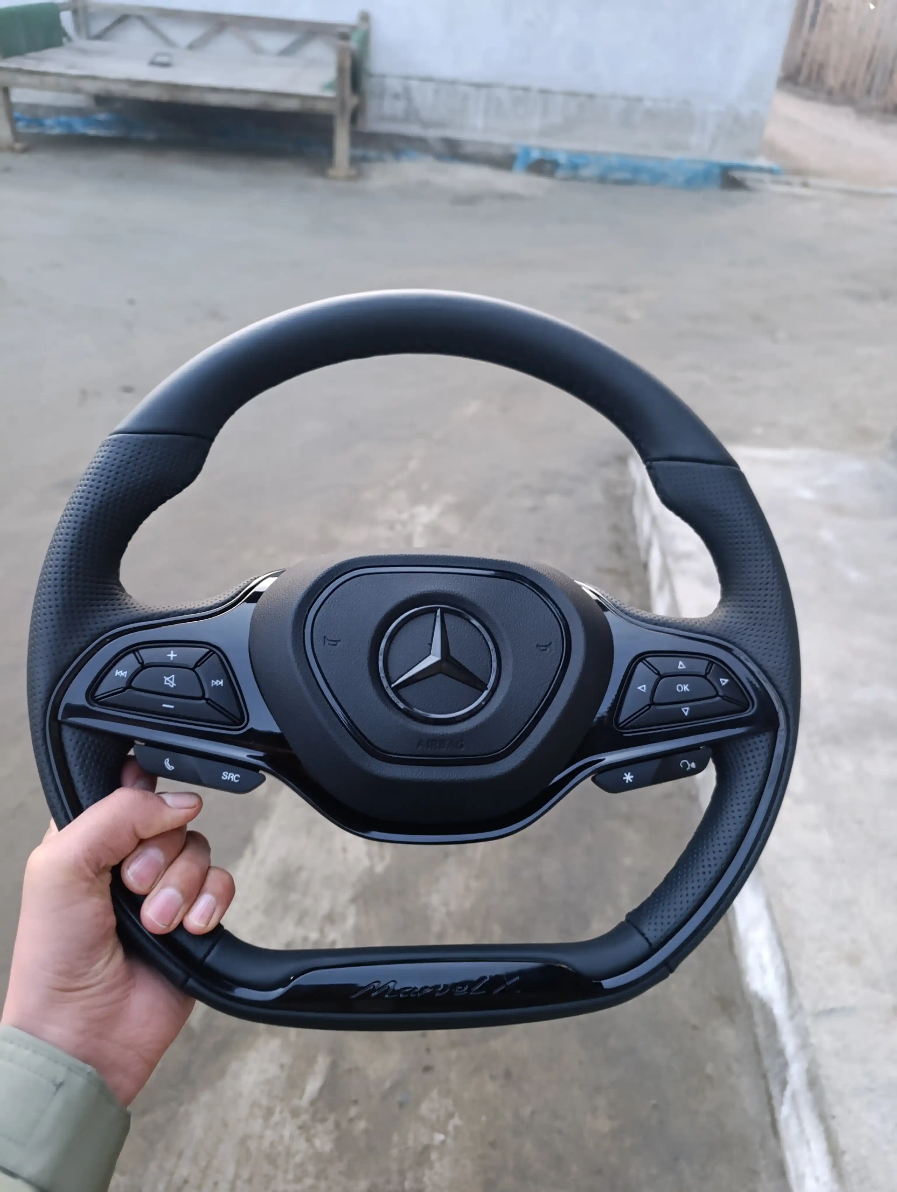 Автомобильный мульти руль Mercedes-Benz Marvel X, переделка под Chevrolet, черный