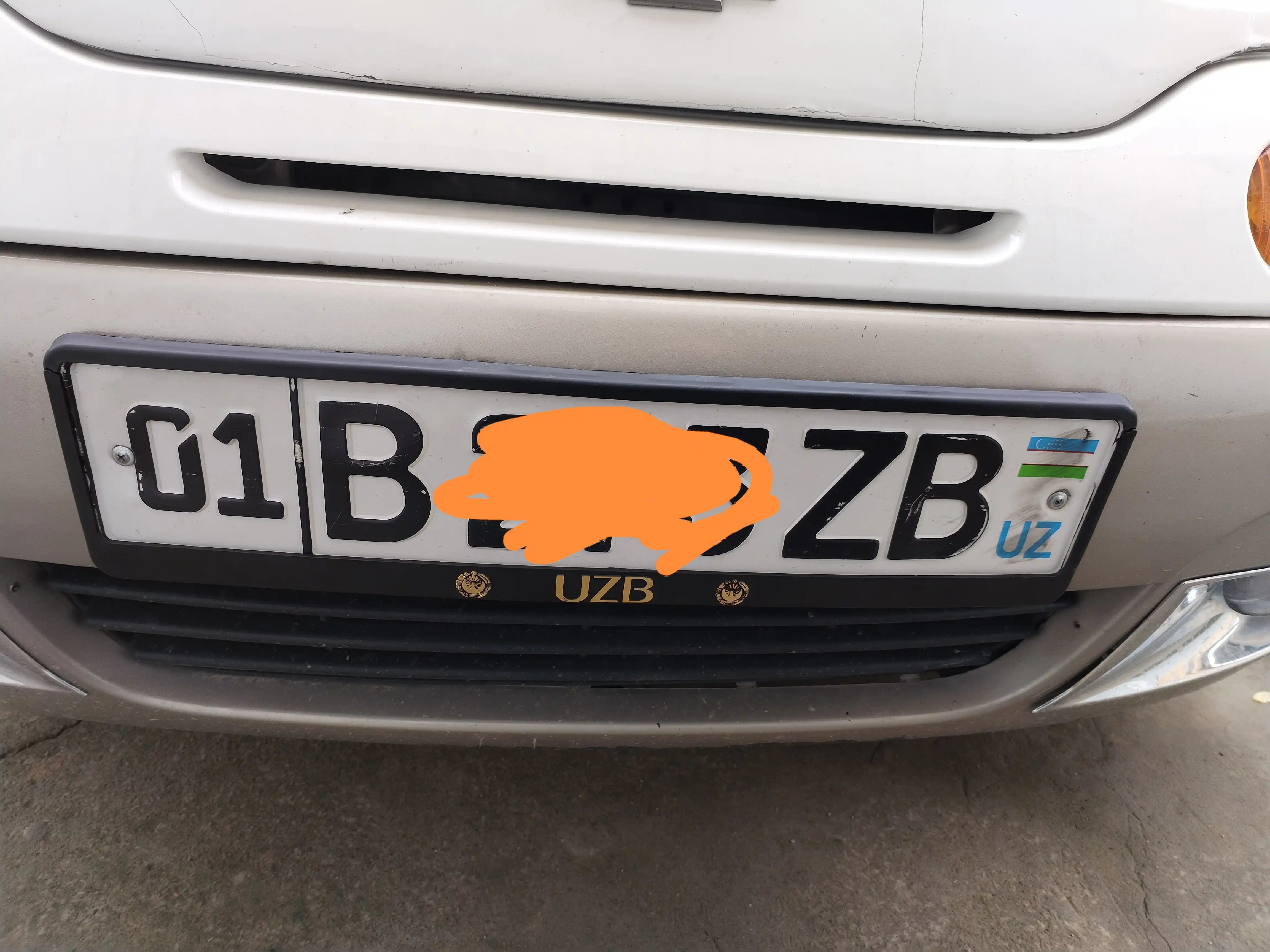 Рамка подномер УЗБ для номера авто