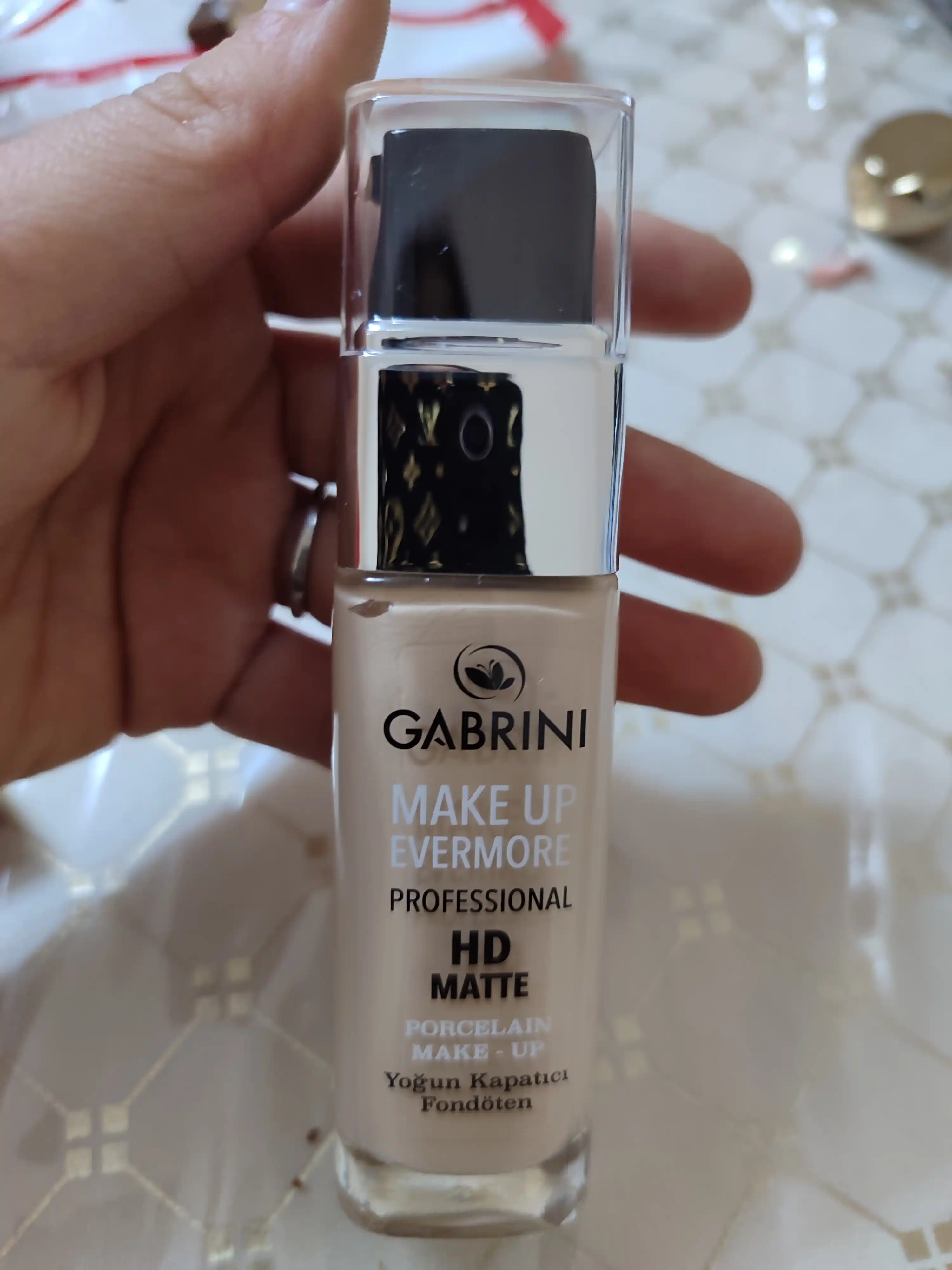 Gabrini Tonal kremi, HD Matte Make Up Evermore, xira, 30 ml