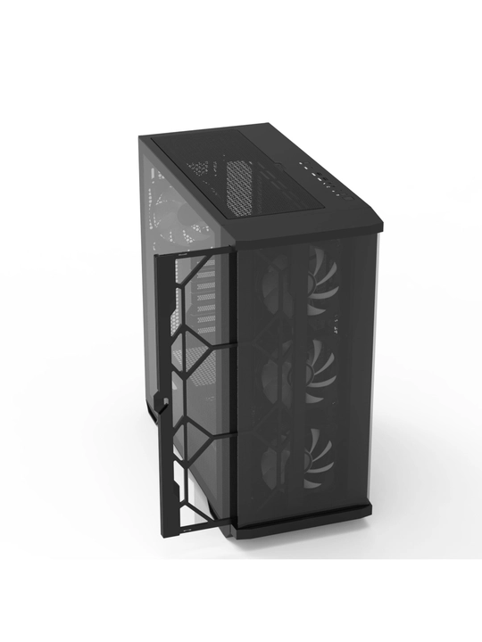 Zalman Z10 Duo kompyuter korpusi, RGB, 4 ventilyator to'plamda, Mesh paneli + shisha