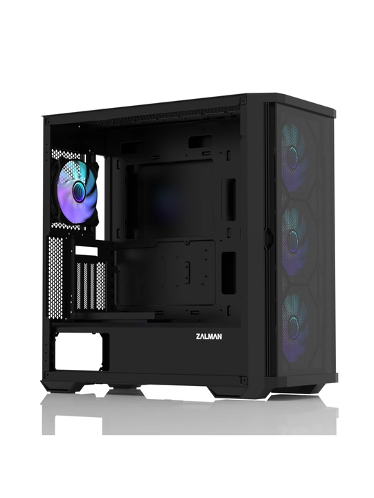 Zalman Z10 Duo kompyuter korpusi, RGB, 4 ventilyator to'plamda, Mesh paneli + shisha